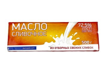 Милко Масло сливочное 72,5% 500г Россия