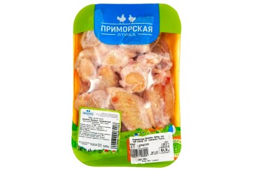 Приморский бройлер Набор частей крыла 1кг подложка Россия