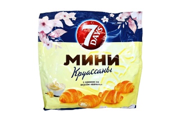 7 дней Круассаны мини с кремом ваниль 265г Россия