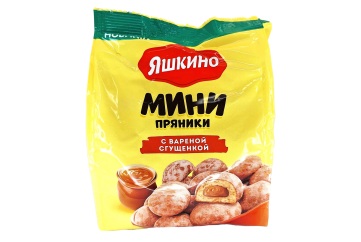 Яшкино Мини Пряники с вареной сгущенкой 300г Россия