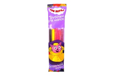 Три кота Трубочка д/молока ягодный микс 30г Россия