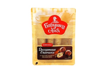 Бабушка Аня  блинчики с вишней 360 г Беларусь