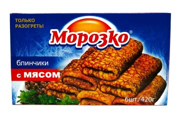 Морозко Блинчики 420г к/к Россия (с мясом)