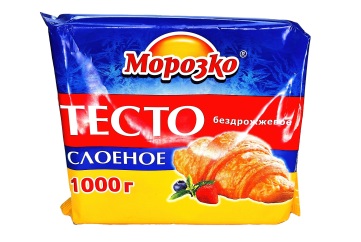 Морозко Тесто слоеное бездрожжевое 1 кг Россия