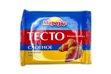 Морозко Тесто слоеное бездрожжевое 400 г Россия