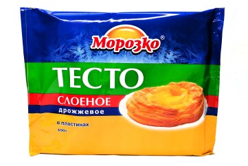 Морозко тесто слоеное дрожжевое 400 г Россия