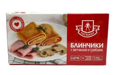 Ратимир Блинчики 420г Россия (с ветчиной и грибами)