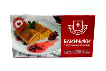 Ратимир Блинчики 420г Россия (с клубничным джемом)
