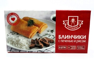 Ратимир Блинчики 420г Россия (с печенью и рисом)