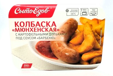Сытоедов Колбаски Мюнхенская с карт пюре под соусом барбекю 300 г Россия