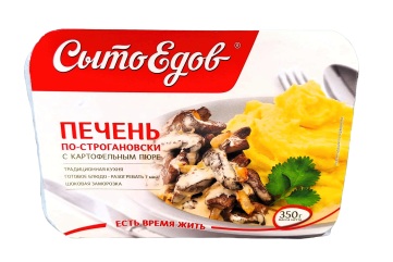 Сытоедов печень по-строгановски с картофельным пюре 350 г Россия