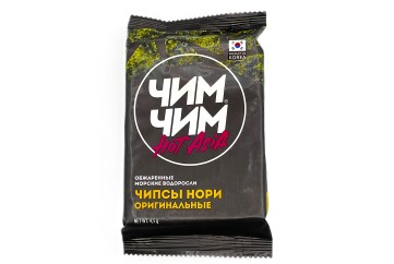Чим Чим Чипсы нори с розовым томатом 16г Корея