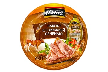 Хаме Паштет 100г ж/б ключ  Россия (говяжья печень)