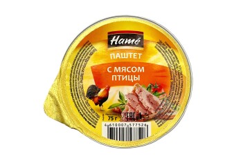 Хаме Паштет 75г Россия (с мясом птицы)