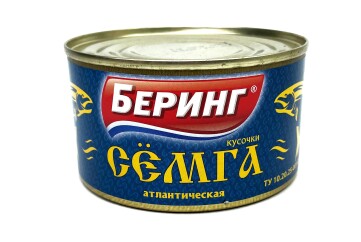 Беринг Сёмга кусочки атлантическая 230г ж/б Россия