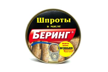 Беринг Шпроты крупные в масле 160г ж/б Россия