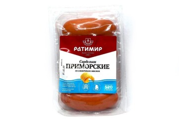 Ратимир Сардельки Приморские со сливочным маслом категория  520г Россия