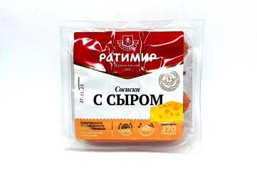 Ратимир Сосиски с сыром 370г Россия