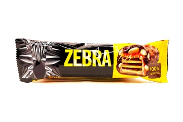 Зебра Вафли с мягкой карамелью 40г Россия