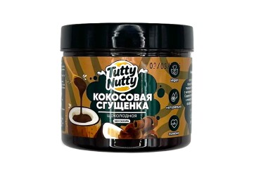 Тютти Нутти кокосовая сгущенка шоколадная без сахара 220г Россия