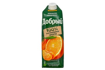 Добрый Нектар 1л Россия. (апельсин мандарин)