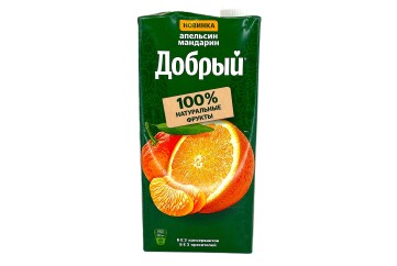 Добрый Нектар 2л Россия (апельсин мандарин)