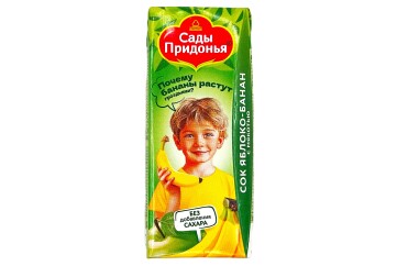 Сады Придонья сок  0,2л Россия (яблоко-банан)