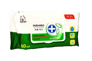 Инширо Салфетки влажные 60шт Китай