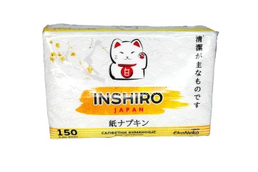 ЭкоНеко Салфетки бумажные 2 слоя 200шт Китай