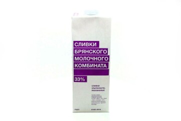 БМК Сливки 33% 1000г Россия