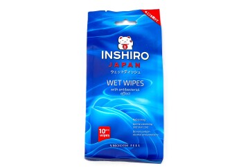 Инширо Салфетки влажные антибактериальные 10шт Китай