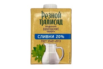 Резной палисад Сливки 20% 490г Россия
