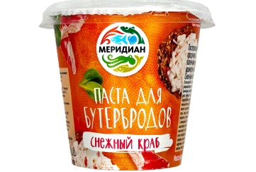 Меридиан Паста Снежный краб д/бутербродов 140г Россия