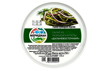 Меридиан салат из морской капусты Дальневосточный 250 г Россия