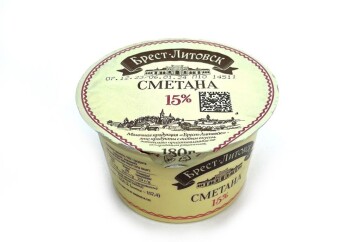 Брест-Литовск Сметана 15% 180г Беларусь