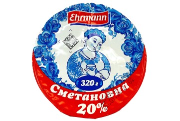 Сметановна Продукт сметанный 20% 320гр пл/ст Россия