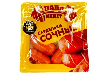 Папа Может Сардельки Сочные 300г Россия