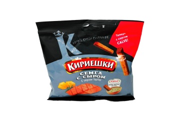 Кириешки Сухарики +соус 60г Россия (семга с сыром)