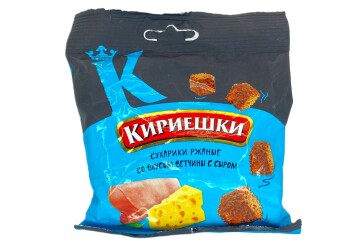 Кириешки Сухарики 40г Россия (ветчина с сыром)