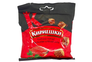 Кириешки Сухарики 40г Россия (красная икра)