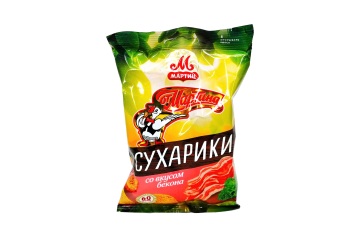 От Мартина Сухарики 60г Россия (с беконом)