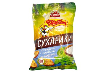 От Мартина Сухарики 60г Россия (сметана и зелень)