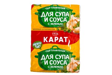 Карат Сыр плавленый с зеленью 90г Россия
