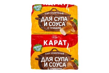 Карат Сыр плавленый 90г Россия (с грибами для супа)
