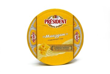 Президент сыр плавленый 140г сегменты Россия (мааздам)