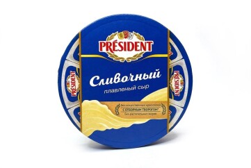 Президент сыр плавленый 140г сегменты Россия (сливочный)