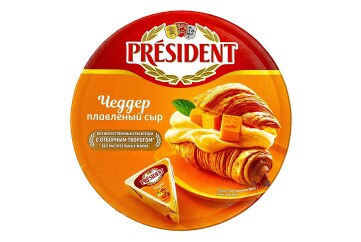 Президент сыр плавленый 140г сегменты Россия (чеддер)