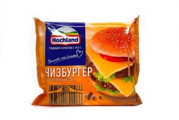 Хохланд Сыр ломтевой 45% 150г Россия (чизбургер)