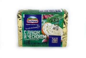 Хохланд Сыр плавленый 50г Россия (с луком и чесноком)