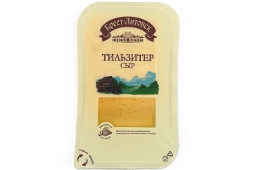 Брест Литовск Сыр Тильзитер 45% 130г нарезка Республика Беларусь